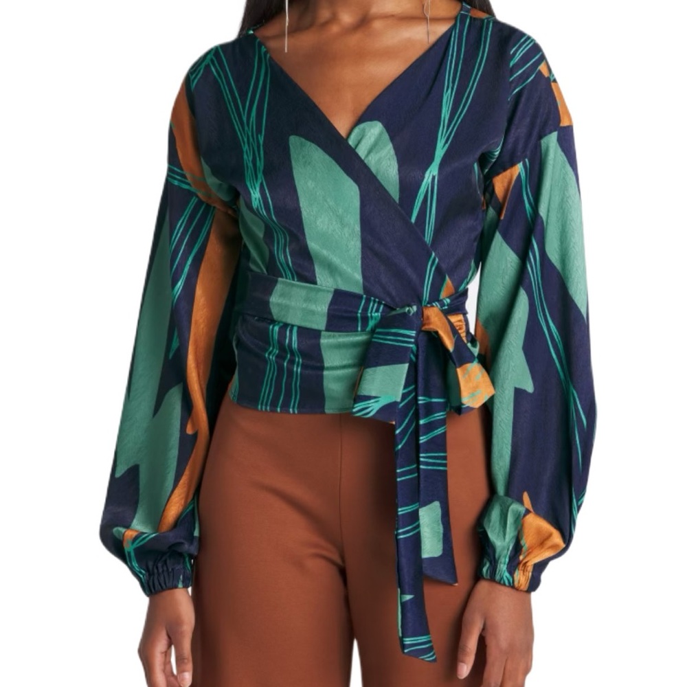 Diarrablu Multicolor Wrap Blouse